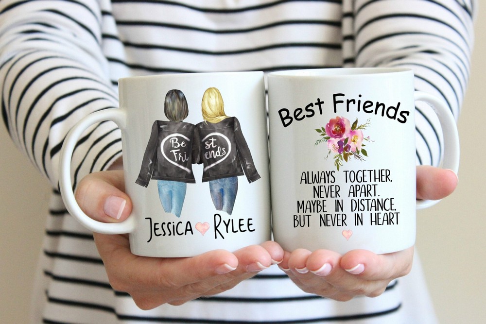 Long Distance Friendship Best Friends Coffee Mug State To State Mug Cute Coffee