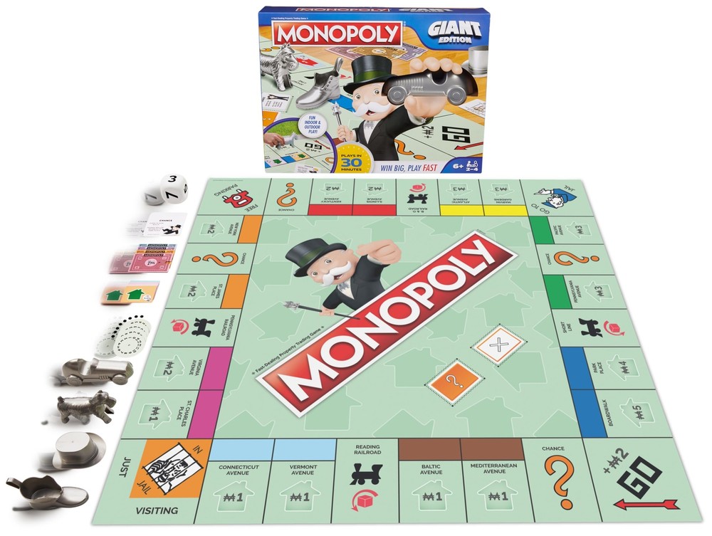 , Monopoly Board Game Giant Edition, Indoor & Outdoor Games, Games, Family Ga...