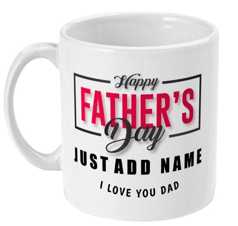 Fathers Day Gift Personalised Happy Fathers Day Mug Dad Mug For Father-image