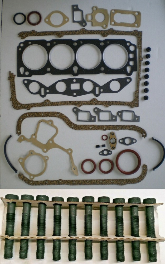 FULL ENGINE HEAD GASKET SET WITH BOLTS FOR FORD PINTO CAPRI GRANADA SIERRA 2.0 1983-1994-image