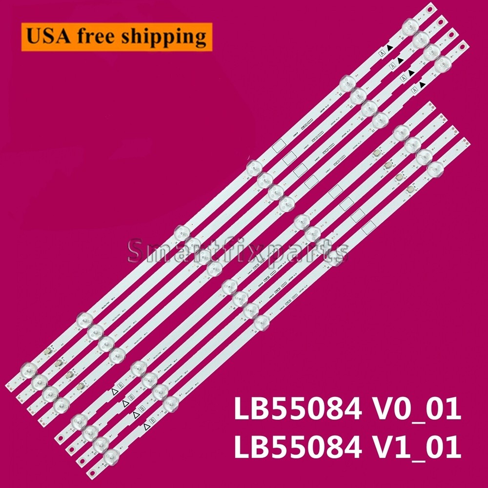 LED Strips For PHILIPS 55PFL4901 55PFL5601 55W5S1P 55W6S1P LB55084 V0_01 V1_0