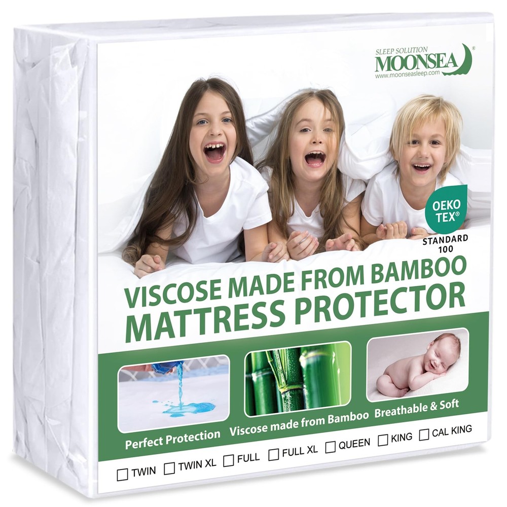 Full Size Breathable Skin-Friendly Mattress Protector Cover-image