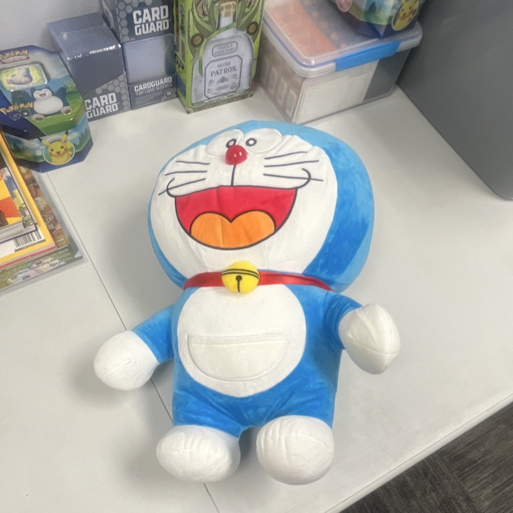 JHWH Doraemon Plush Stuffed Cat Toy Blue White Red Anime Manga Shin-Ei