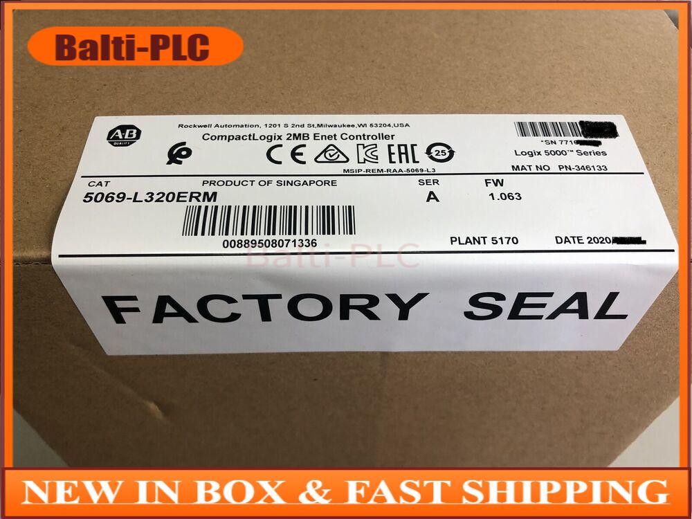 Allen Bradley 5069-L320ERM Series A CompactLogix 5380 Controller