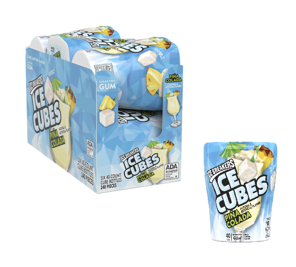 ICE BREAKERS ICE CUBES Piña Colada Sugar Free Gum 40 Piece (6 Pack) LIMITED TIME-image