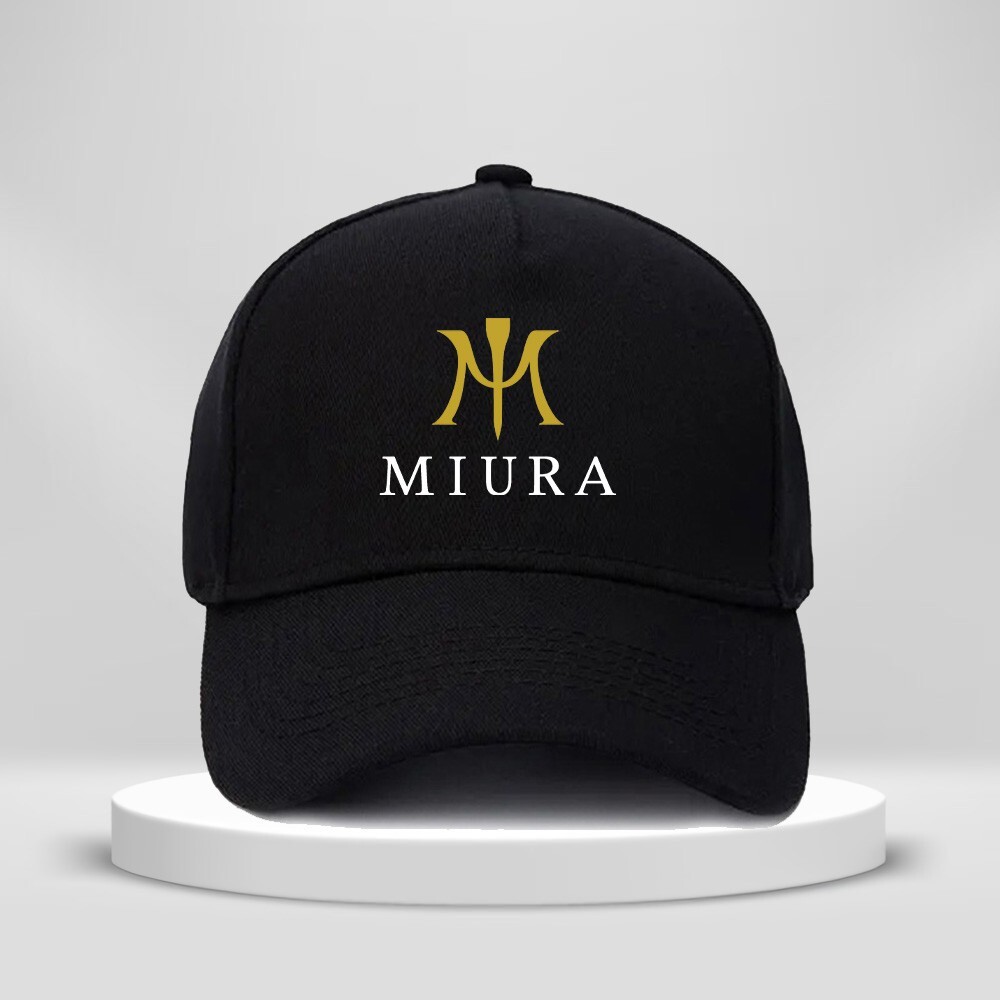 Miura Golf Logo Print Hat 5-Panel Baseball Cap Unisex Adult