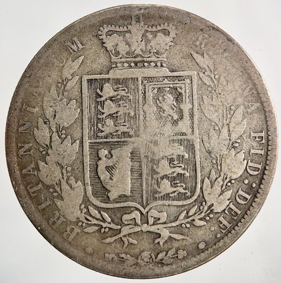 1883 Victoria Half-Crown Silver Coin in Collectible Condition