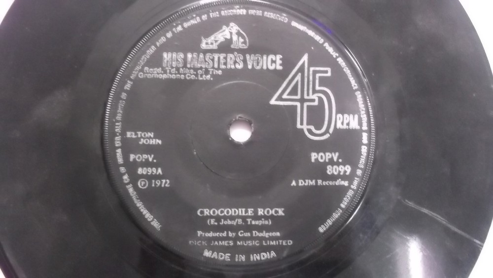 ELTON JOHN POPV 8099 BLACK  rare SINGLE 7