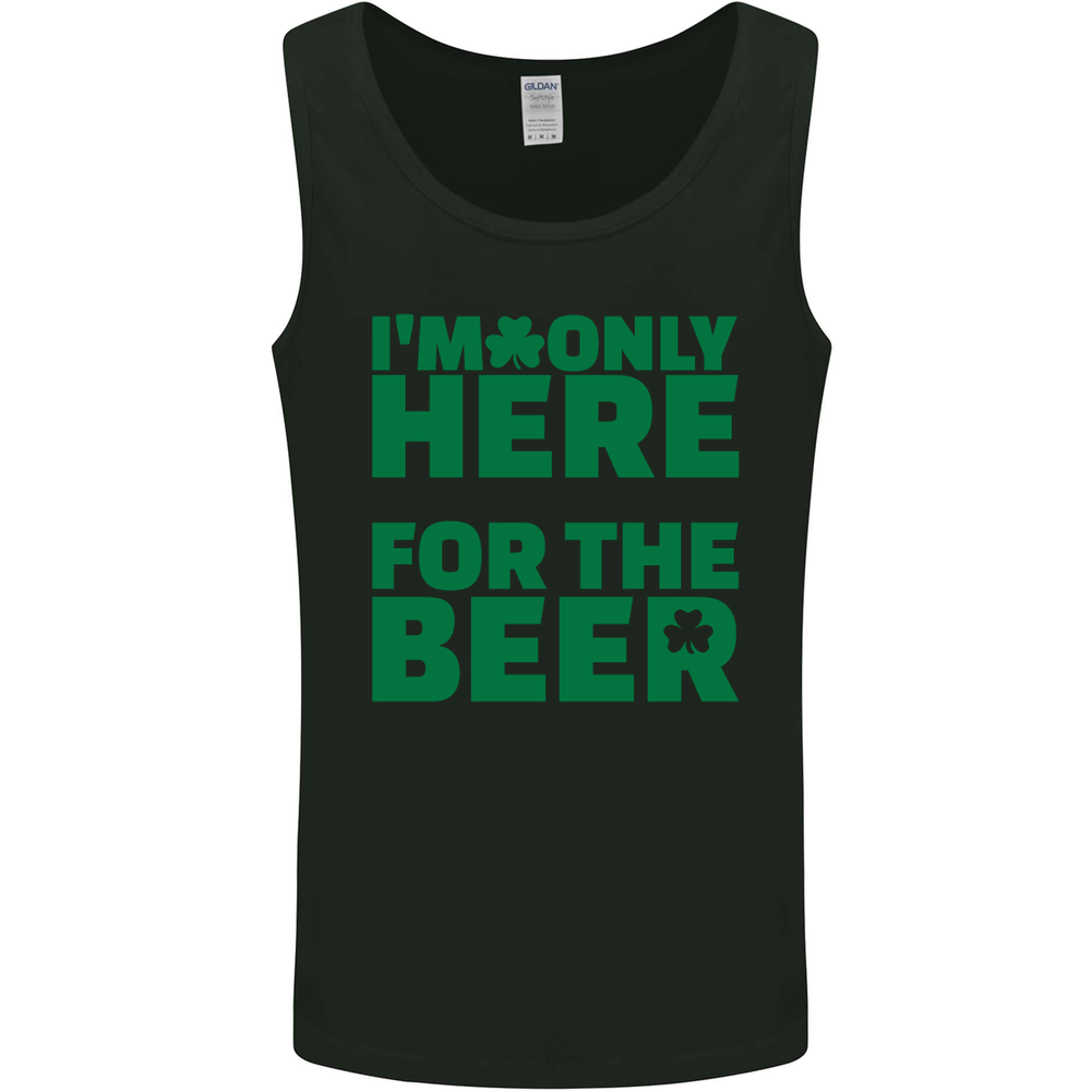 Im Only Here for the Beer St Patricks Day Mens Vest Tank Top