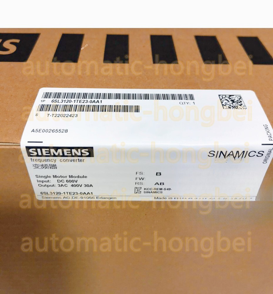 6SL3120-1TE23-0AA1 SIEMENS SINAMICS S120 SINGLE MOTOR MODULE Fast shipping #MS