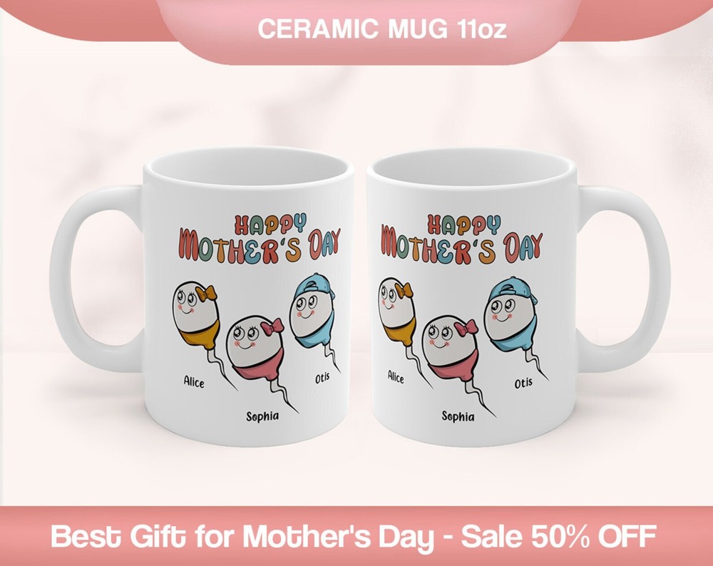 Personalized Mom Mug Motehers Day Gift Mothers Day Mug Custom Kids Name Gift Per