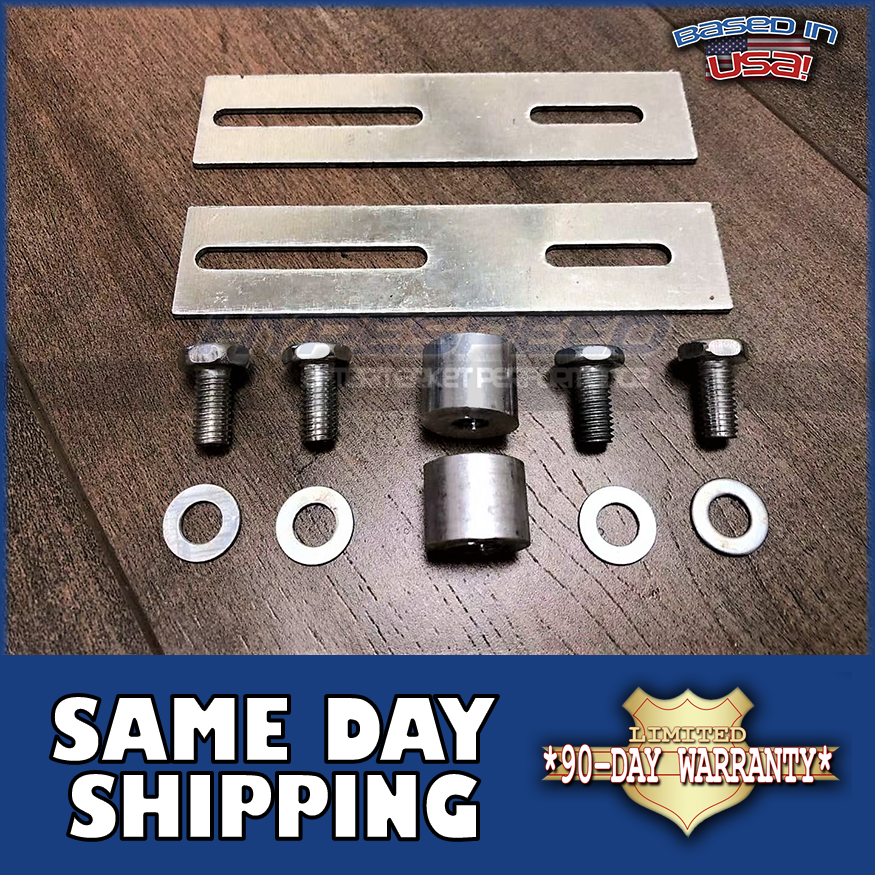 Turbo FMIC Intercooler Radiator Coolant Mount Bracket Set with Bung Plate
