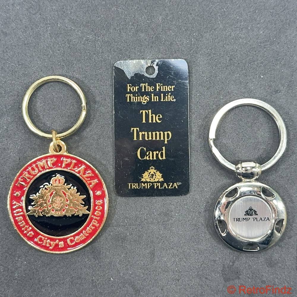 Vintage Trump Plaza Key Chain Lot Atlantic City Casino