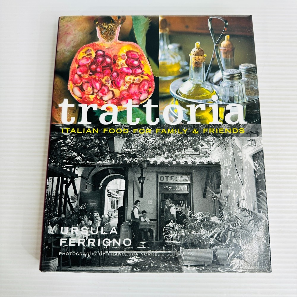 Trattoria Ursula Ferrigno Hardcover Sicilian Italian Cuisine Cookbook