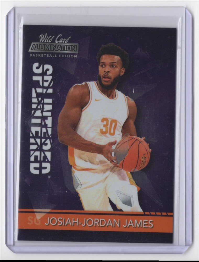 - 2021-22 Wild Card Alumination Splintered Purple Josiah-Jordan James Tennessee