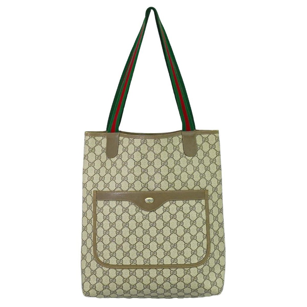 GUCCI GG Supreme Tote Bag Old Shelly Line Shoulder Bag 947892