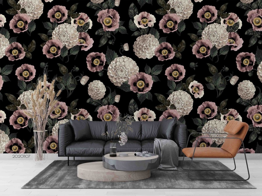 3D Flower Floriculture Pattern Wall Murals Wallpaper Murals Wall Sticker