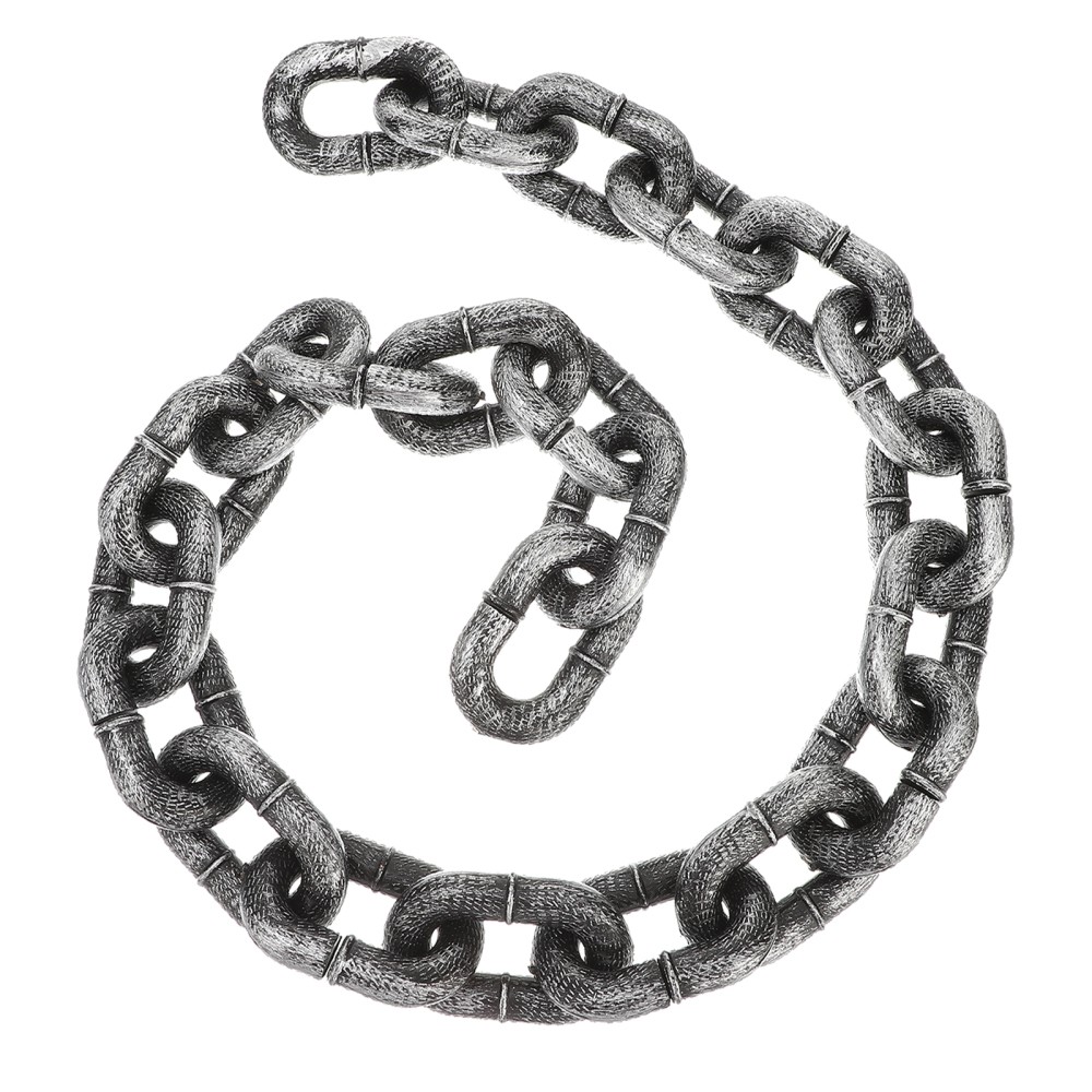 Faux Iron Chain Miss Man Halloween Prop for Spooky Decor