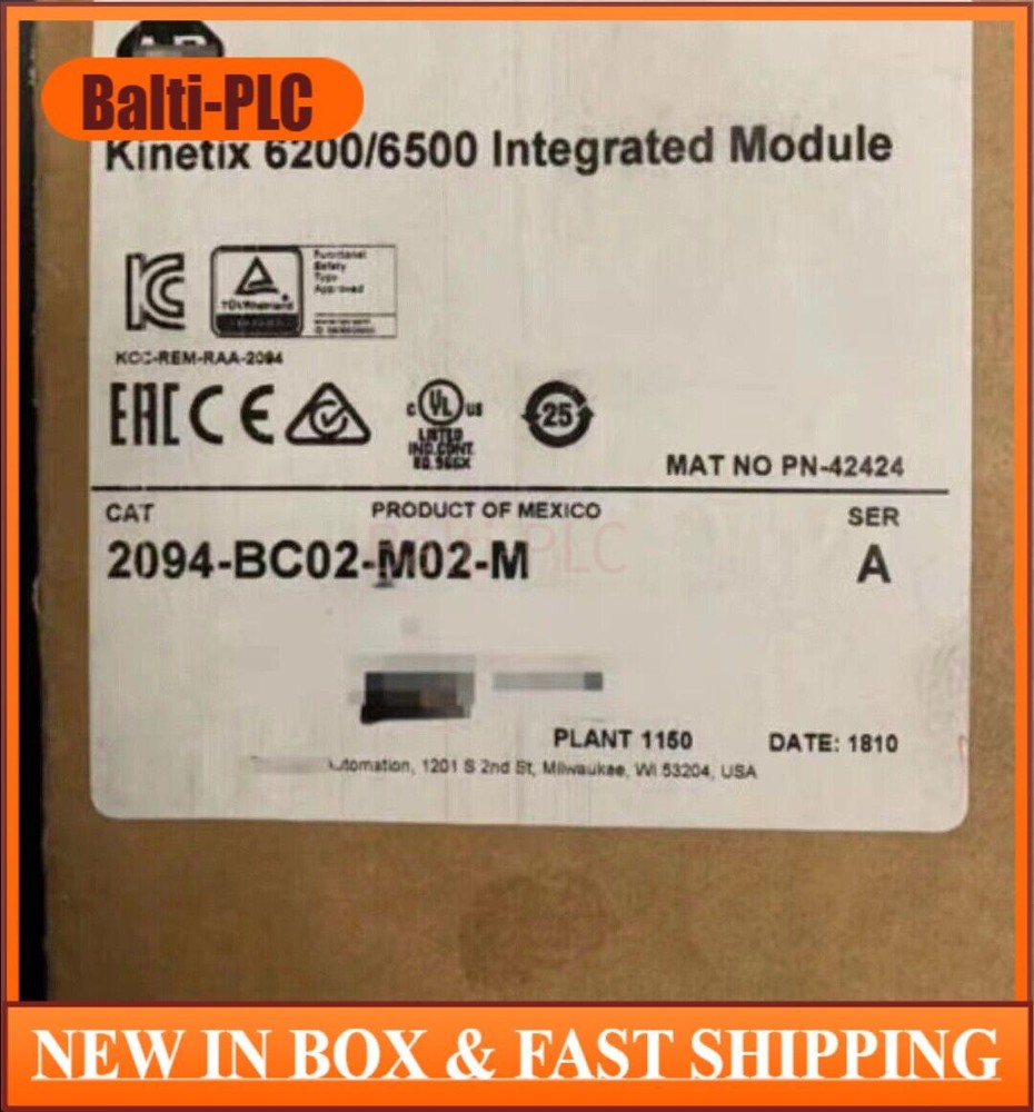 2094-BC02-M02-M Kinetix 6200/6500 Integrated Axis Module New Factory Sealed