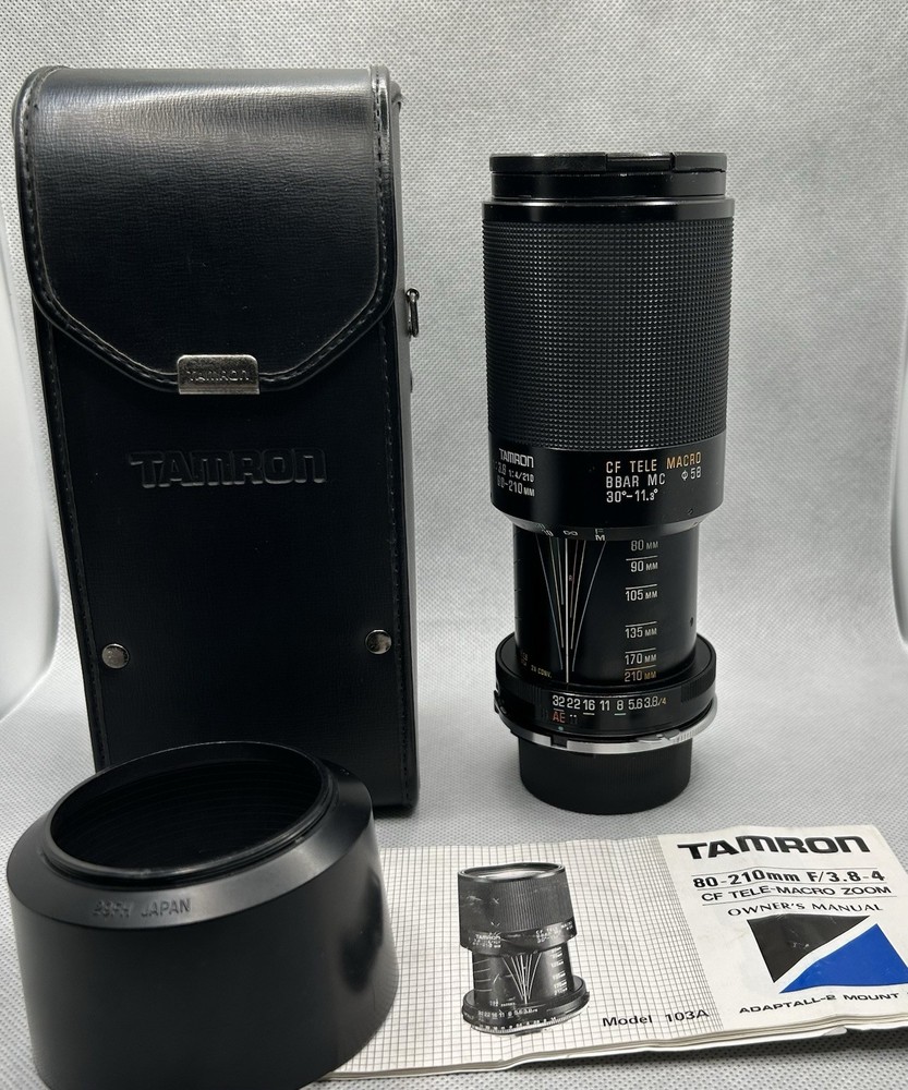 Tamron 80-210mm F3.8-4 Tele-Macro Zoom Lens with Accessories