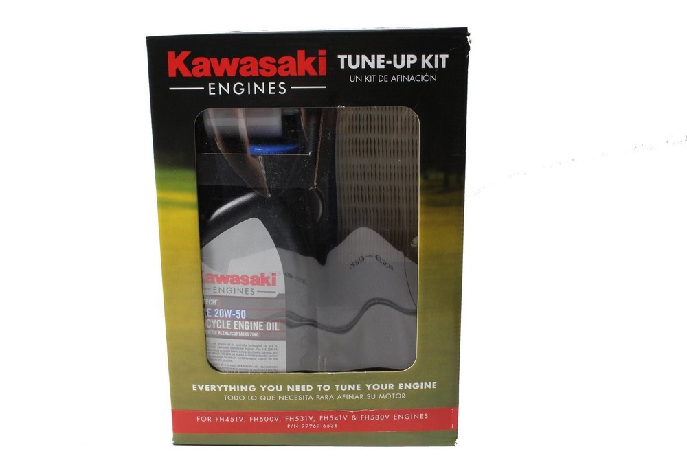 Kawasaki Tune Up Kit FH451V FH500V FH531V FH541V FH580V 20W50 Oil Filter Spark Plug