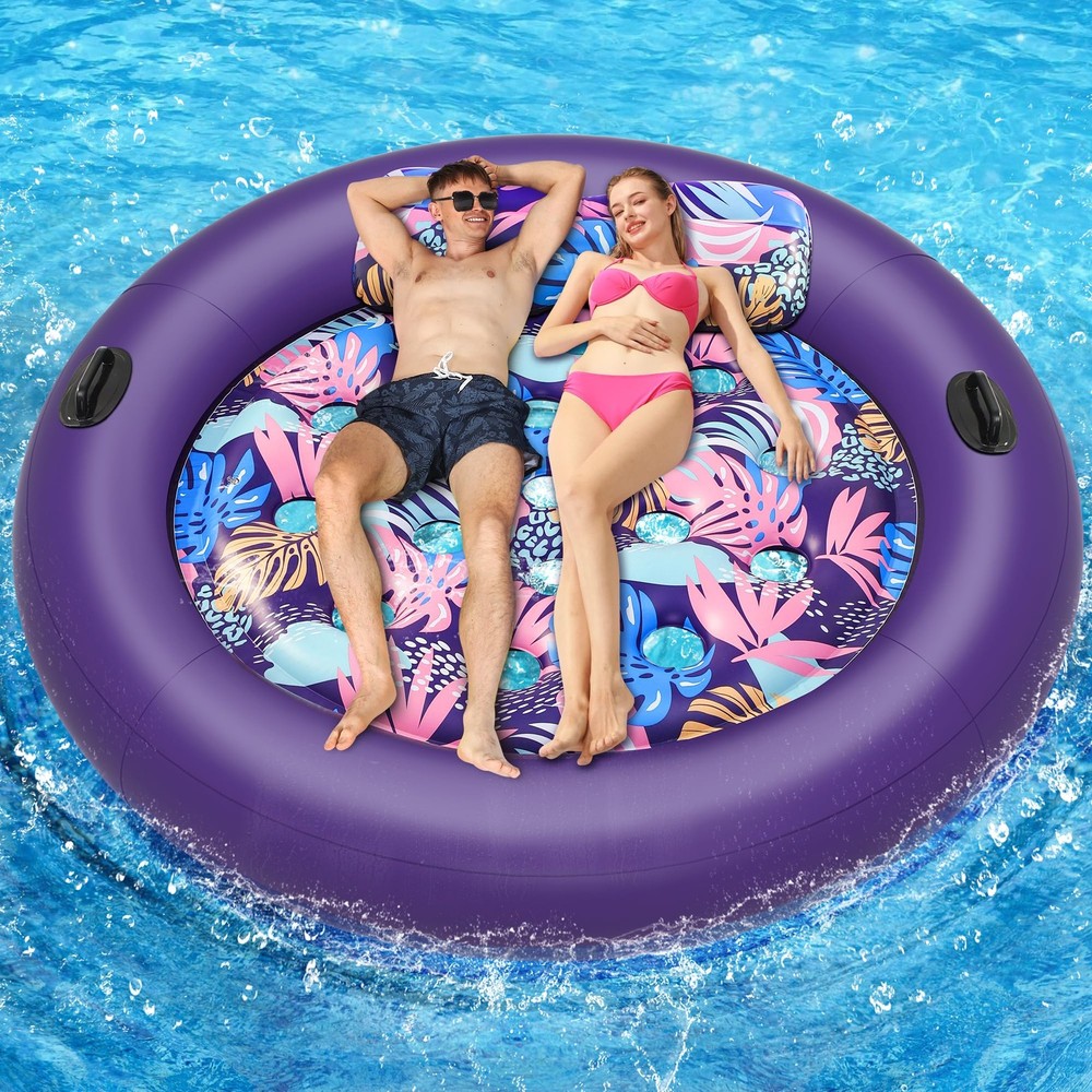 Best Heavy-Duty Inflatable Pool Float for Adults – OKSUWATER 73-Inch Large Size