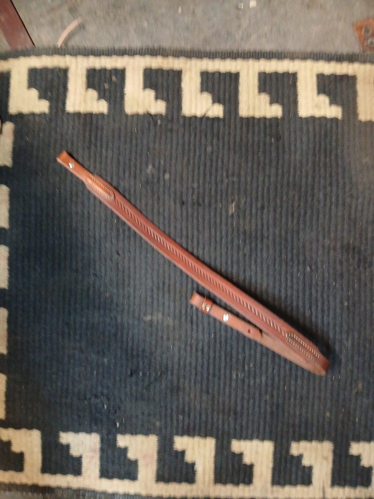 Handmade Leather Rifle sling adjustable 36ĺ To 40