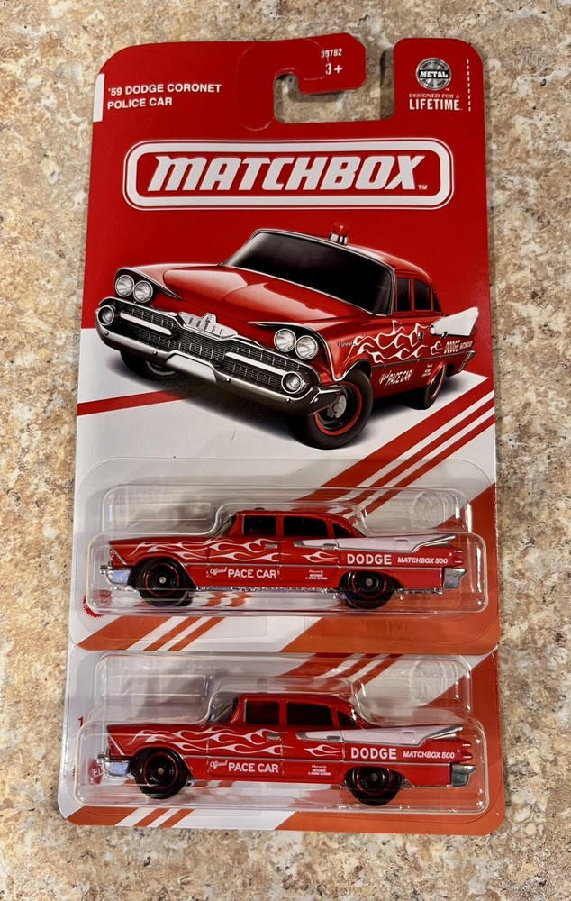 2024 Matchbox Red Edition 59 Dodge Coronet Police Pace Car 2-Pack