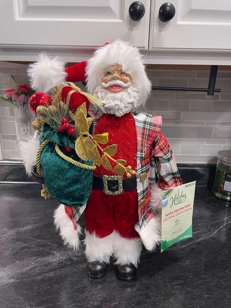 Festive Holiday Time Santa Claus Decor