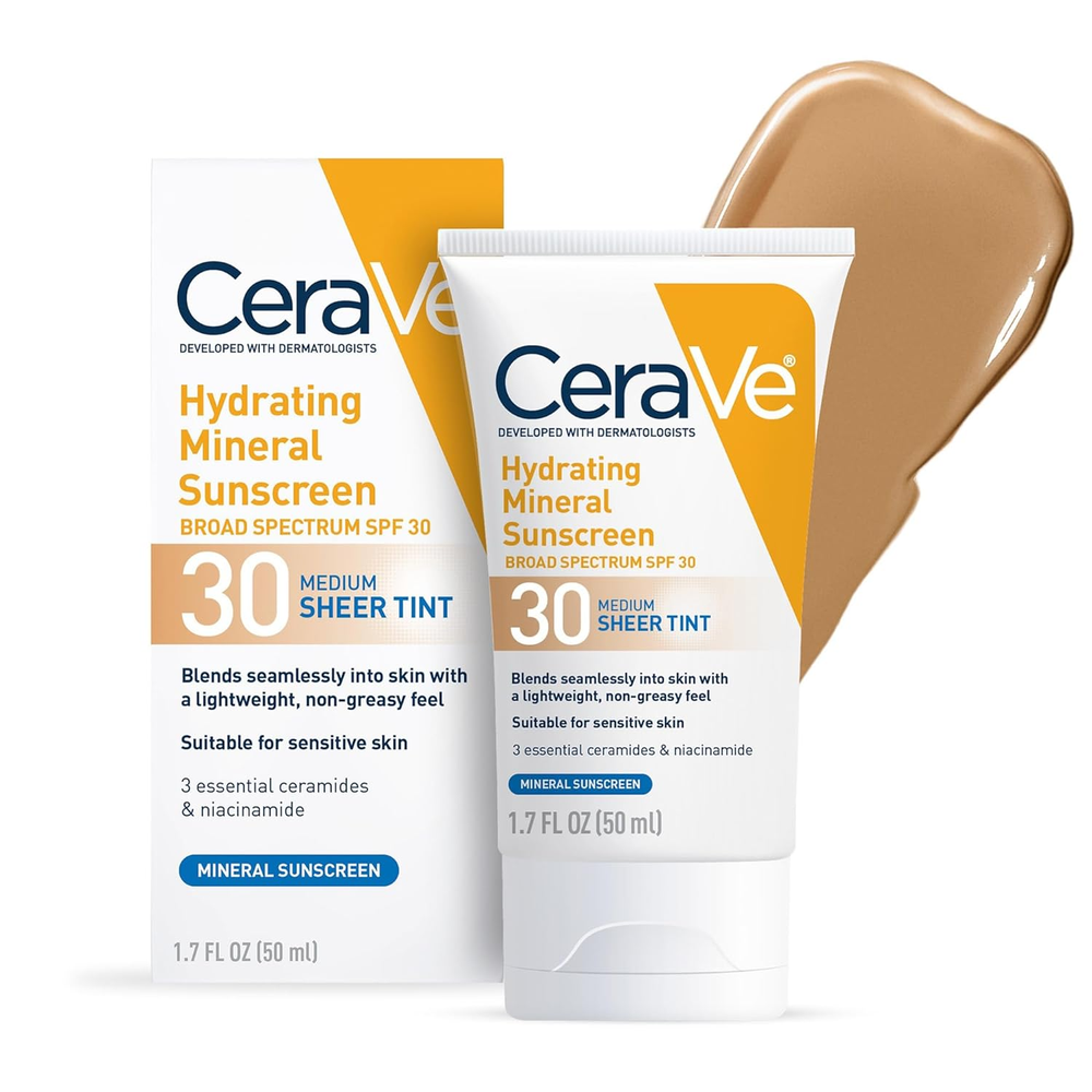 Hydrating Tinted Mineral Sunscreen SPF 30 for Natural Sun Protection