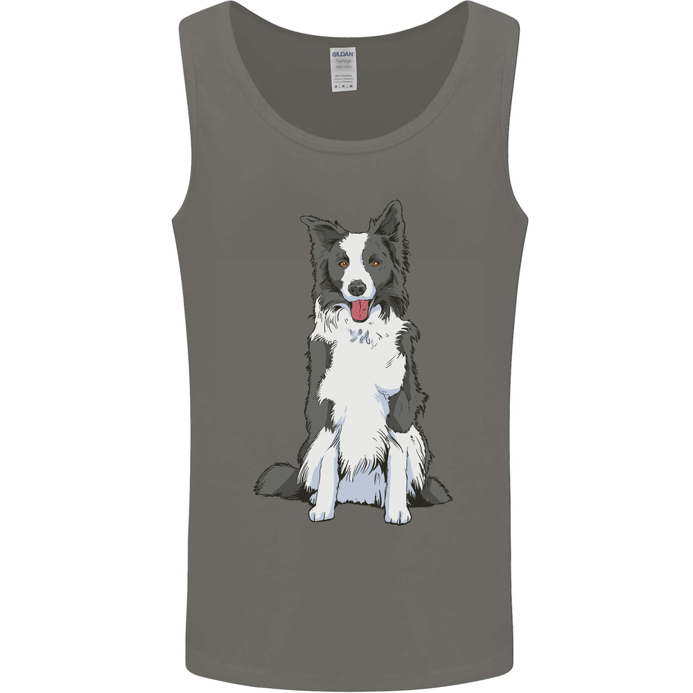 A Border Collie Mens Vest Tank Top