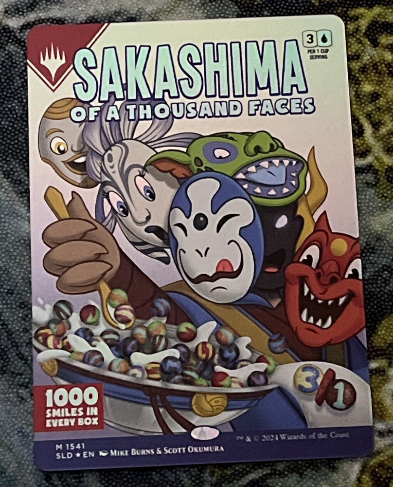 Sakashima of a Thousand Faces Foil Secret Lair Cereal Box Art MTG