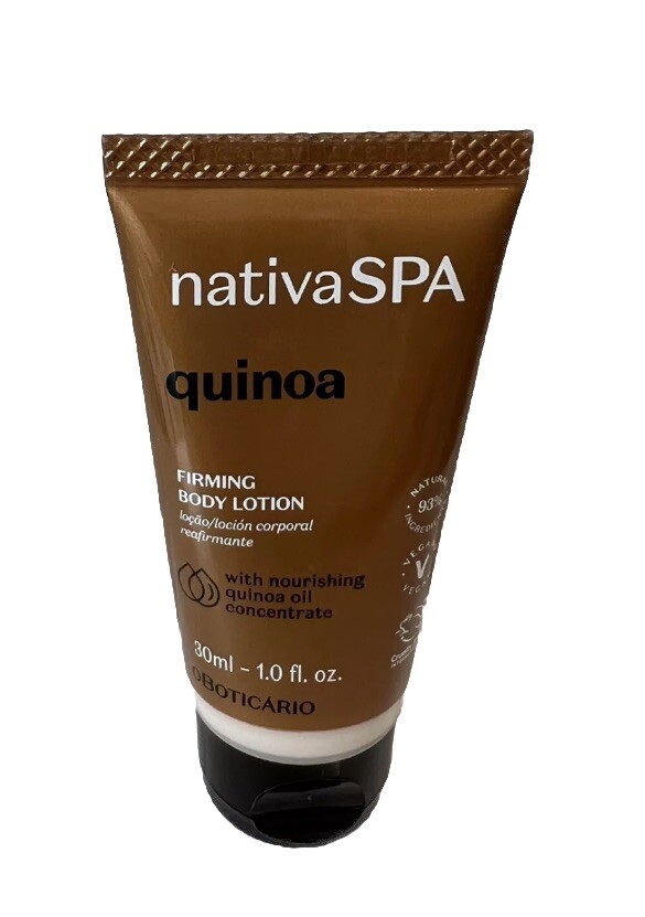 Native Spa Quinoa Firming Body Lotion 30ml Travel Size 1oz New
