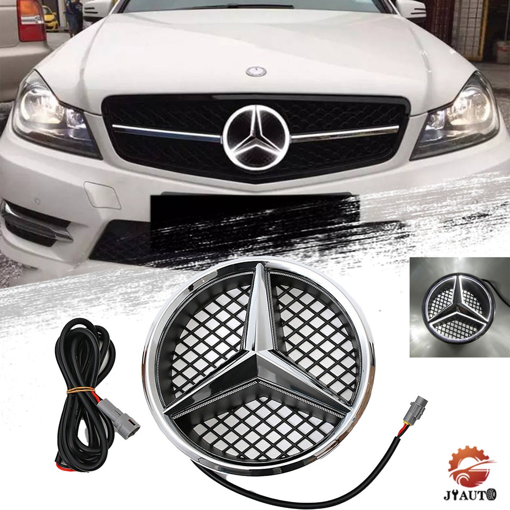 Illuminated LED Front Star Grille Emblem for Mercedes Benz W204 C-Class 08-14