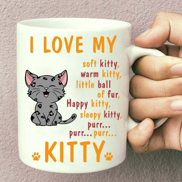 Best Gift For Cat Mom Dad Custom Cat Coffee Mug Cat Lovers 1 Cat Cute Cat Mug