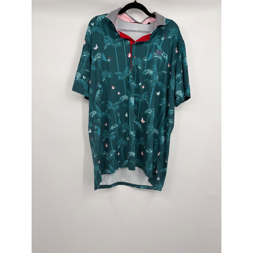 Greyson Heron Dance Garter Mens polo size large