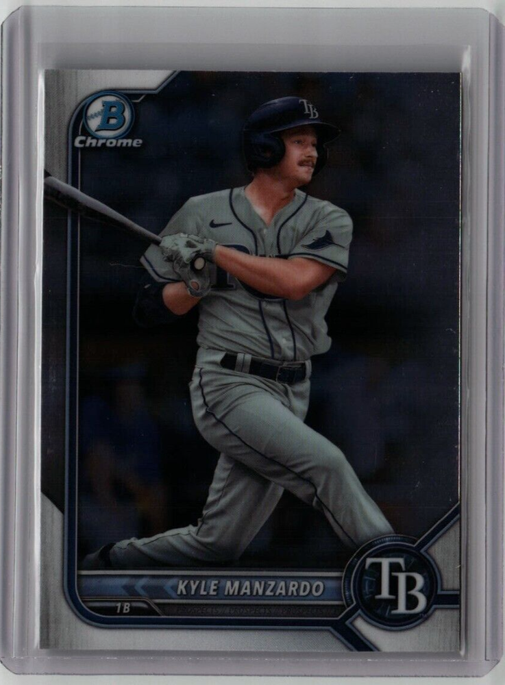 KYLE MANZARDO ROOKIE BOWMAN CHROME BDC-105 TAMPA BAY RAYS MLB 2022 FREE SHIPPING