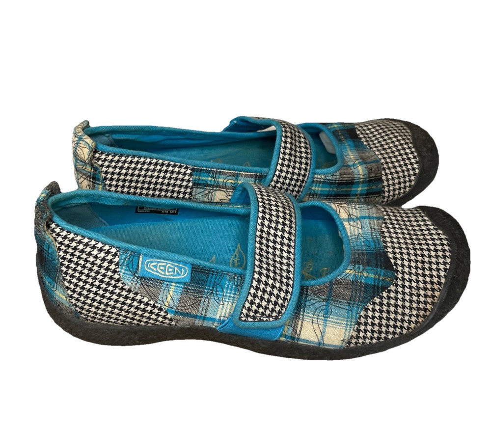 Keen Mary Jane Slip-On Women's Shoes Blue Multi Pattern Size US 8 UK 5.5 EU 38.5