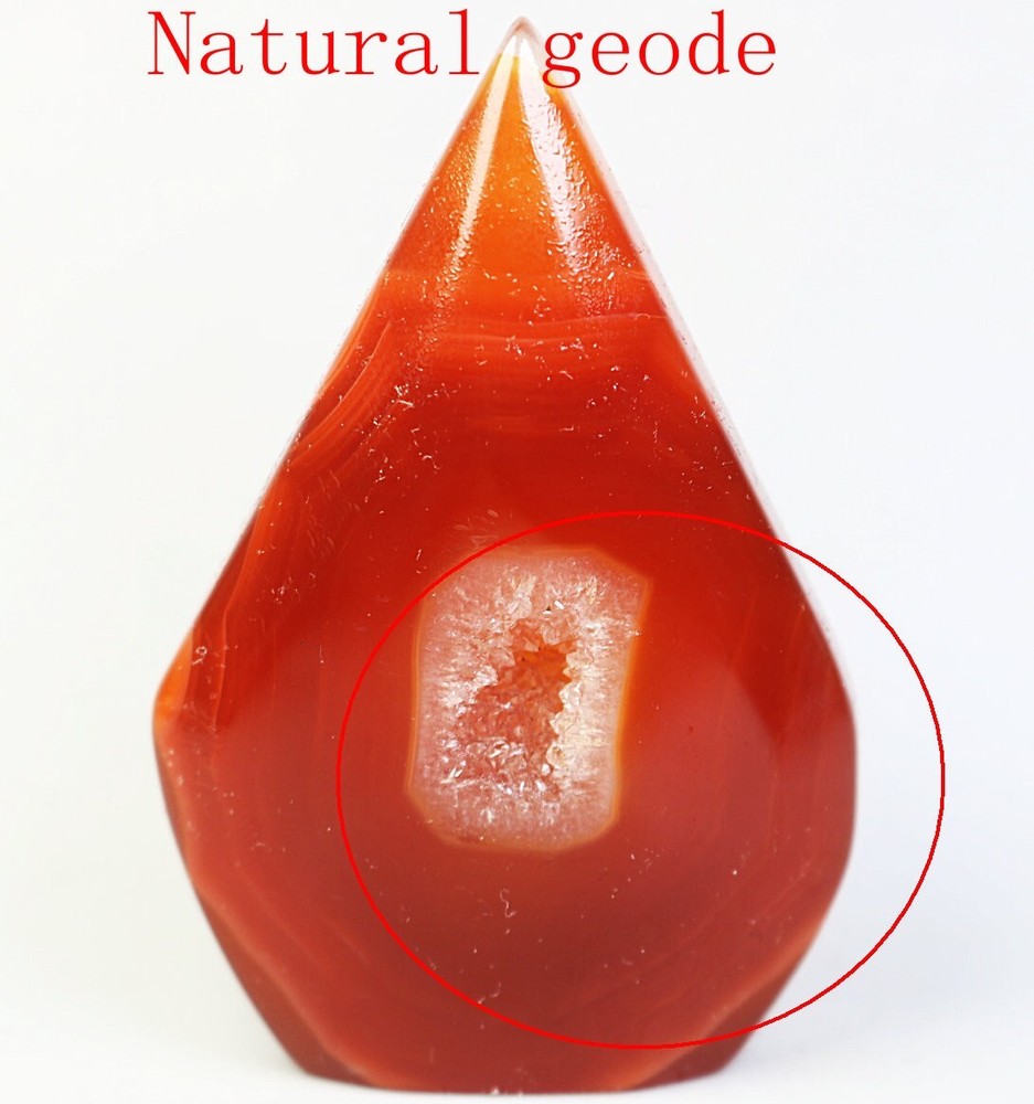 Natural Red Orange Carnelian Agate Quartz Crystal Freeform Stripe Flame Stone  