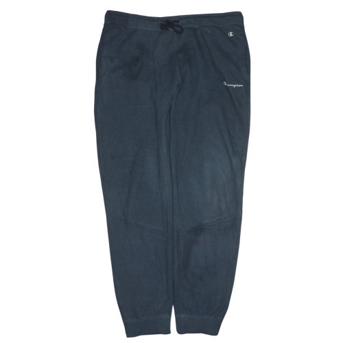 Champion Mens Joggers Dark Grey Fleece Sweatpants Elastic Waist Pocket L