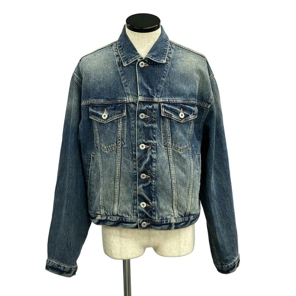 Kenzo Denim Jacket G Jean Men's Size L Damage Details・Prior Body Neck: Dirt 566