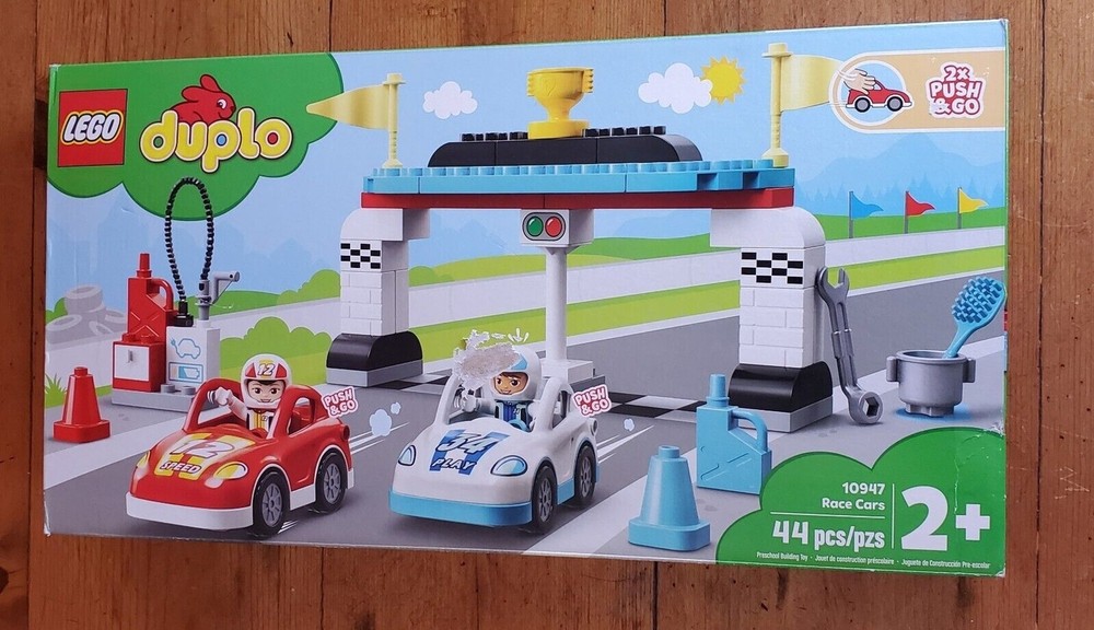 Lego Duplo Racing Car Set new in box +2 Years #10947 Preschool Building Toys