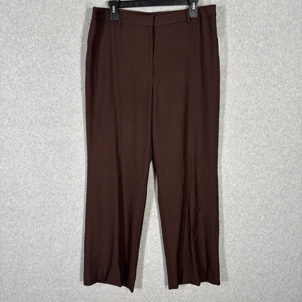 VTG Charter Club Pant 14 P Brown Chino Trouser Slacks Lined Katherine NEW Petite