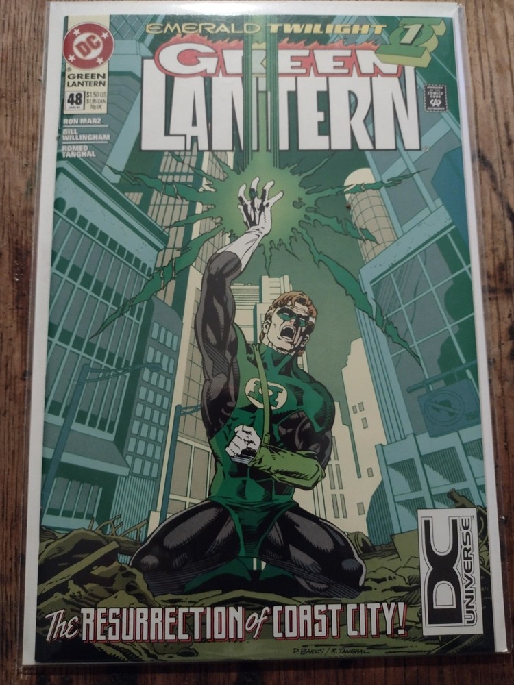 Green Lantern 48 1994 First Appearance of Kyle Rayner DC Universe Logo Key Issue