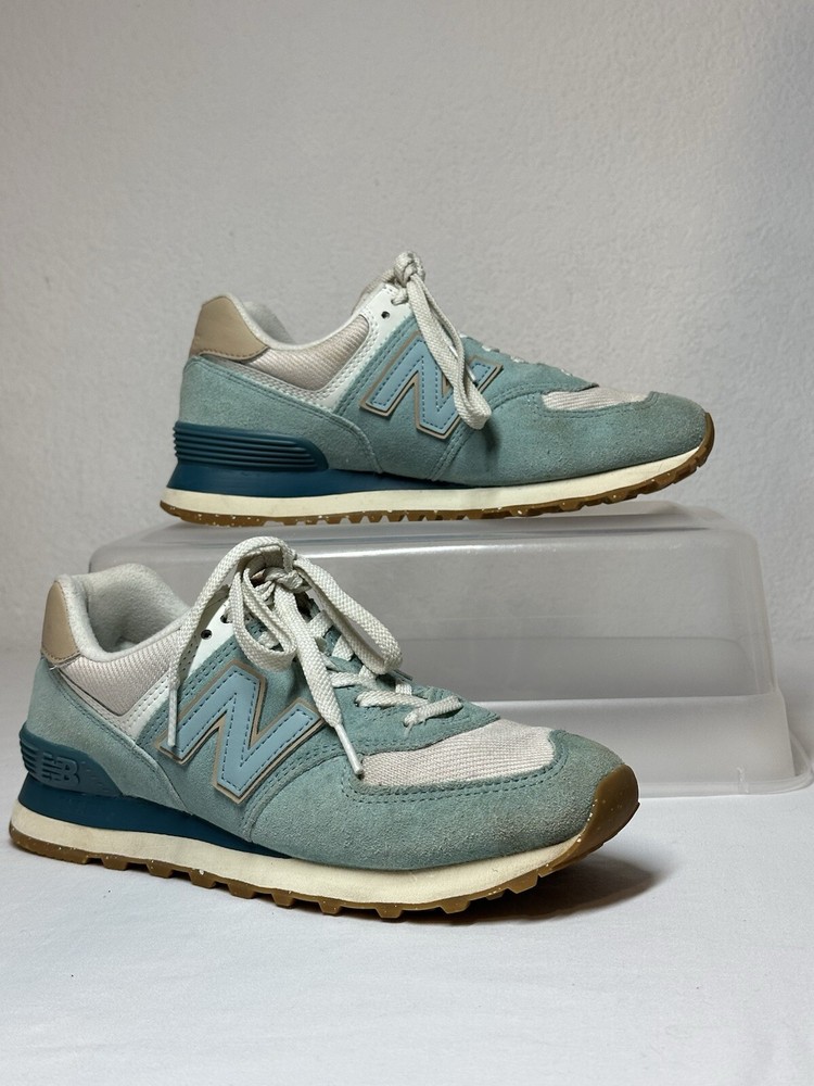 New Balance 574 Womens  7 Storm Blue  Sea Salt WL574SG2 Sneakers