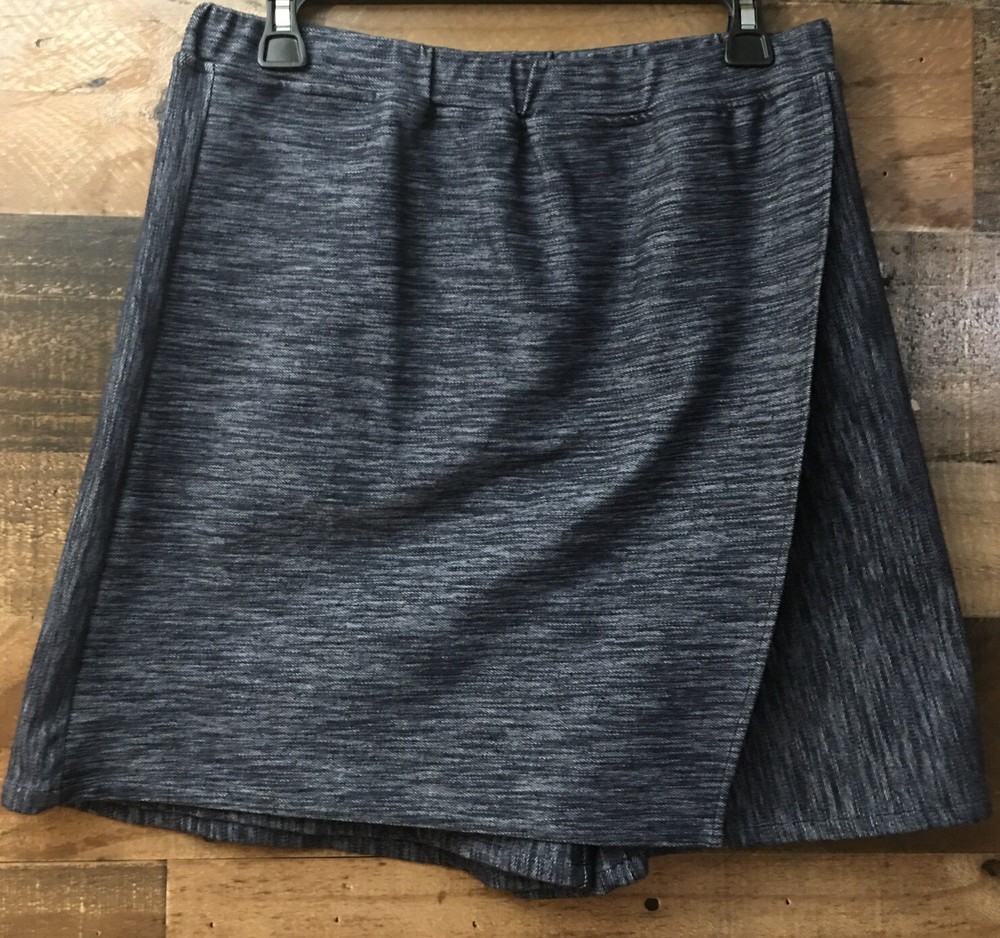Sahalie Women's Medium Coastal Stretch Skort Elastic Waist Athleisure Tennis Shorts