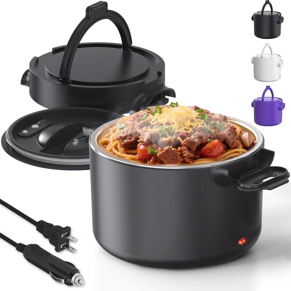 33oz Electric Lunch Box 100W Portable Food Warmer Heated Meal Container for Travel Office