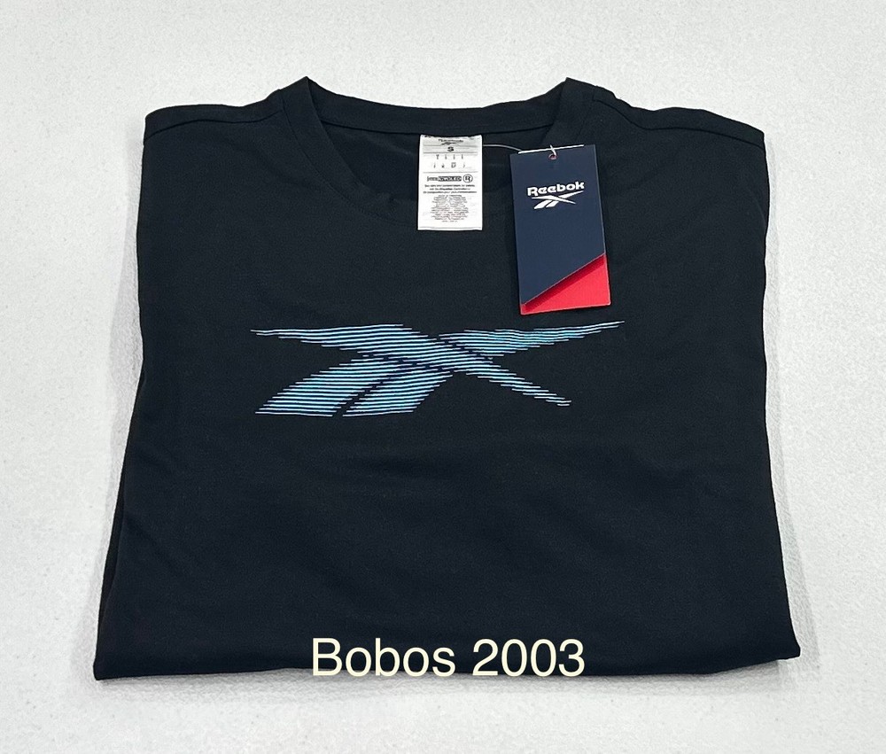 Reebok Men’s Front Vector Performance Tee, Black, Size S