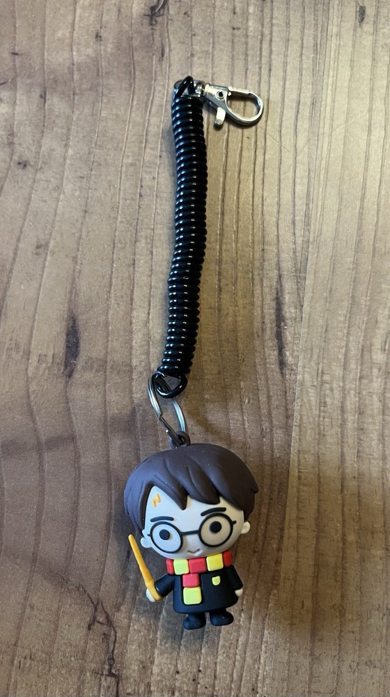 Harry Potter Chibi Keychain with Wand and Clip - Fast Shipping