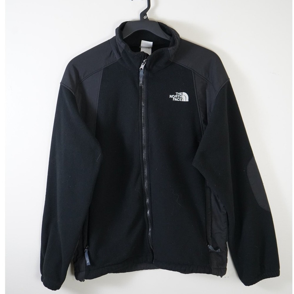 The North Face Men's Large Black Denali Full Zip Fleece Jacket with Vents